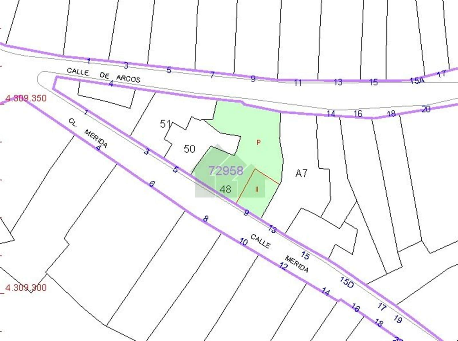 VENTA DE SOLAR A DOS CALLES EN EL CENTRO DE MONTIJO, - Foto 4
