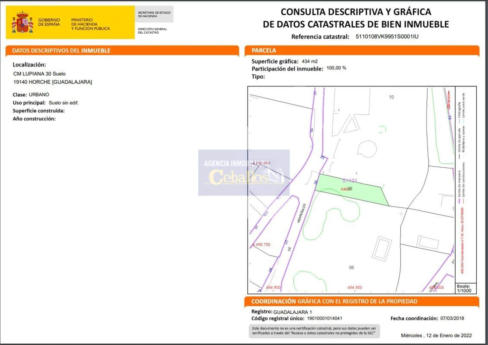 PARCELA EN  HORCHE - Foto 1