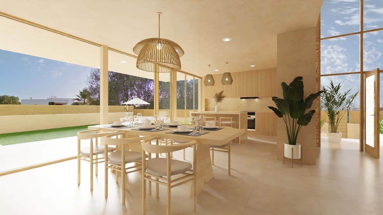 NUEVO CHALET UNIFAMILIAR DE DISEÑO CON PISCINA EN SA RAPITA - Foto 4