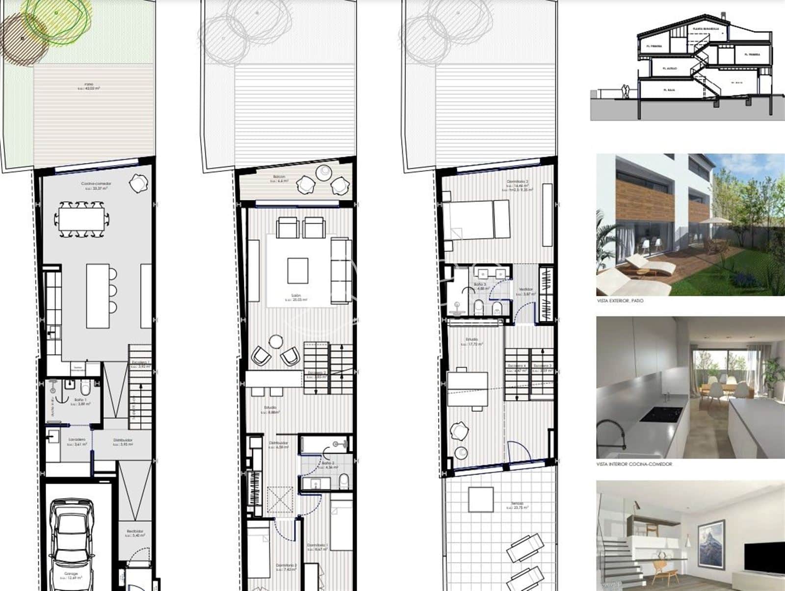 Obra nueva, dos casas adosadas en el centro de Sant Just - Foto 2