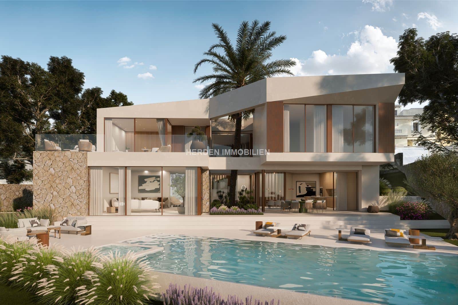 PROYECTO DE NUEVA CONSTRUCCIÓN DE VILLA CON PRIMERA LÍNEA DE MAR Y ACCESO AL MAR EN COSTA DE LA CALMA MALLORCA EN VENTA - Foto 1