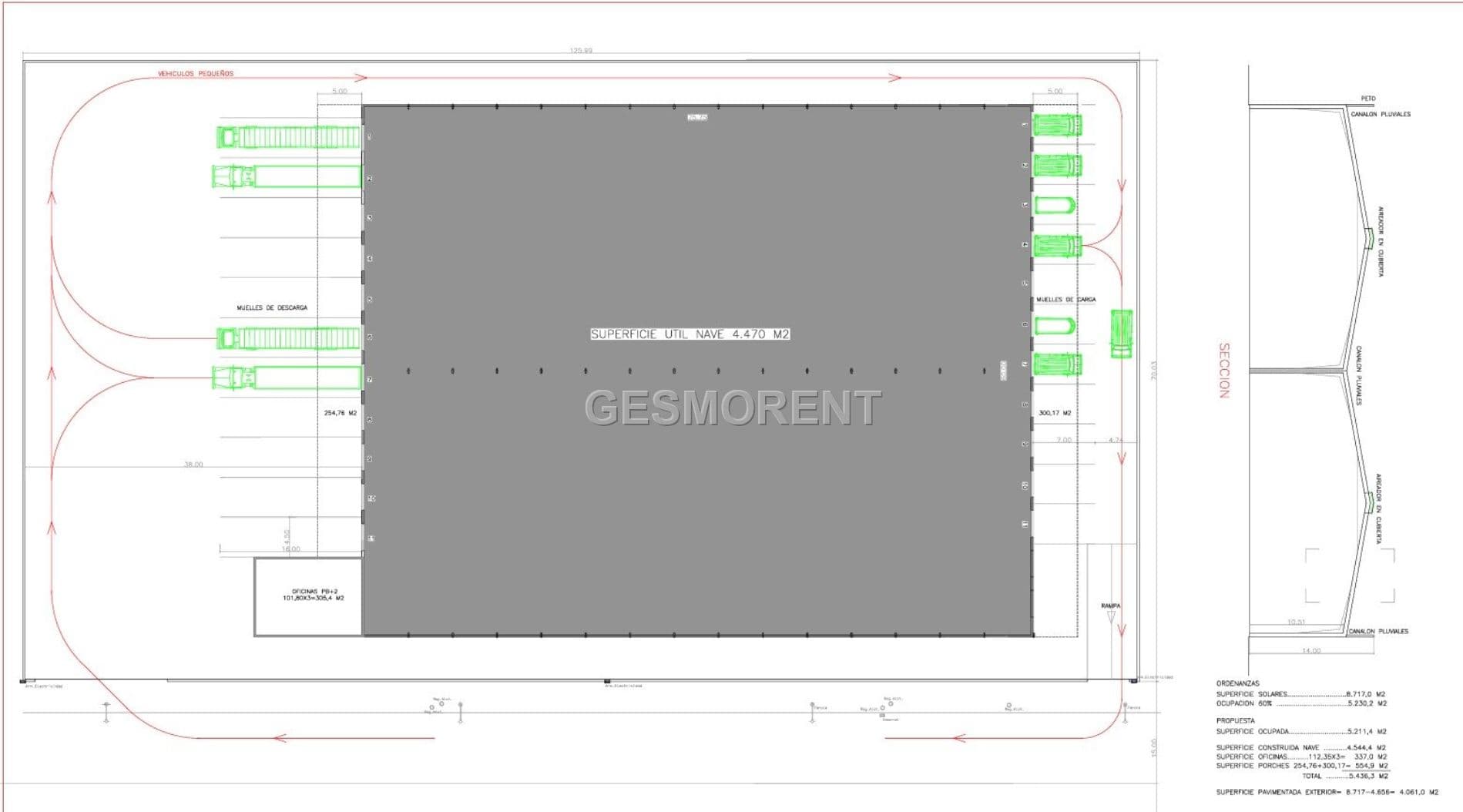 PROYECTO DE NAVE EN CONSTRUCCIÓN EN ALQUILER EN POLÍGONO DE MARRATXÍ - Foto 1