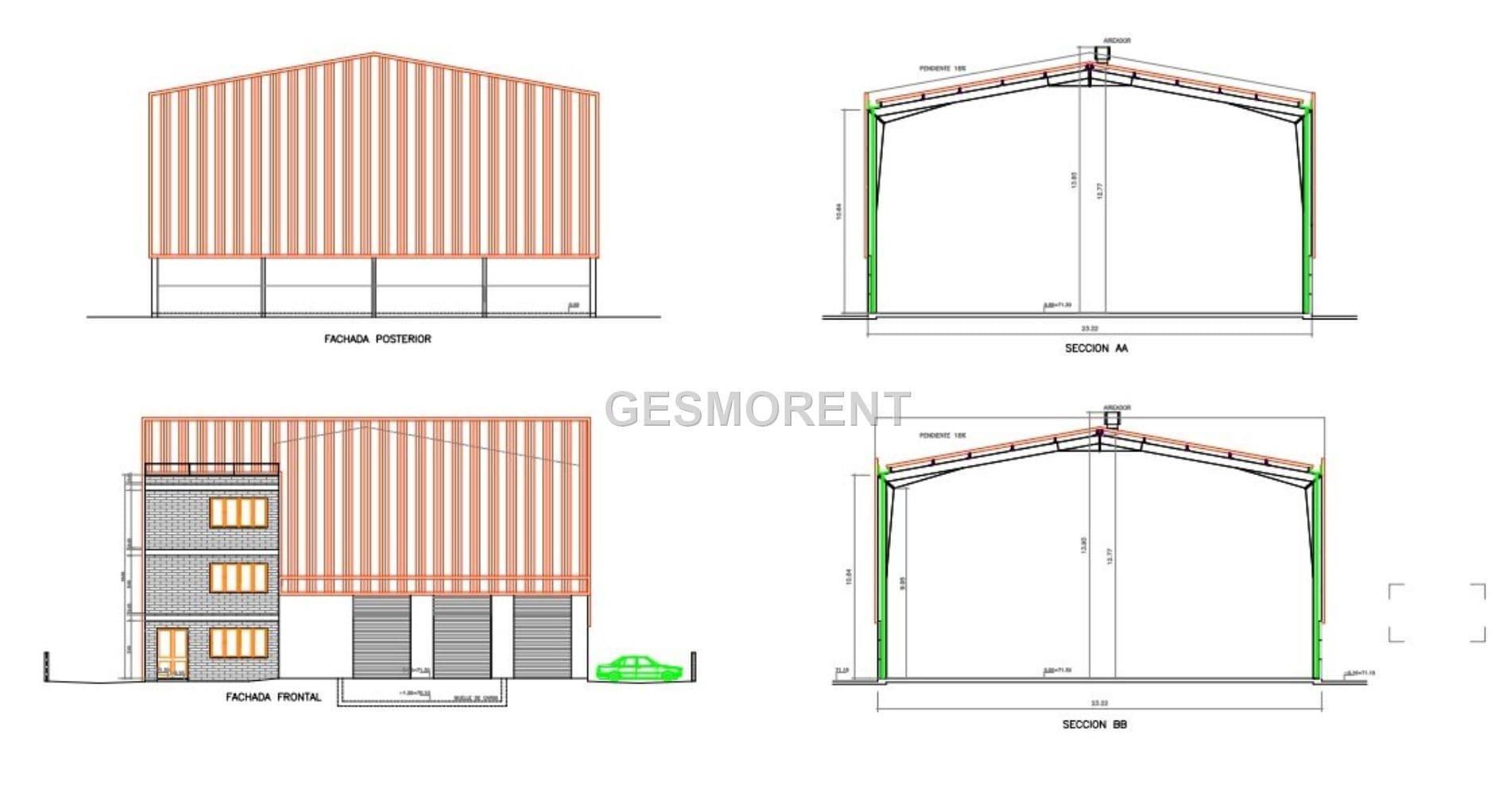 NAVE EN CONSTRUCCIÓN EN ALQUILER EN EL POLIGONO DE MARATXÍ - Foto 1